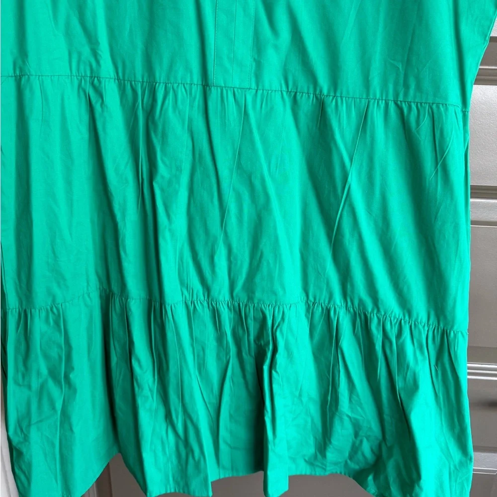 Shop the Mint Ruffle Sleeve Dress - Picture 2 of 4